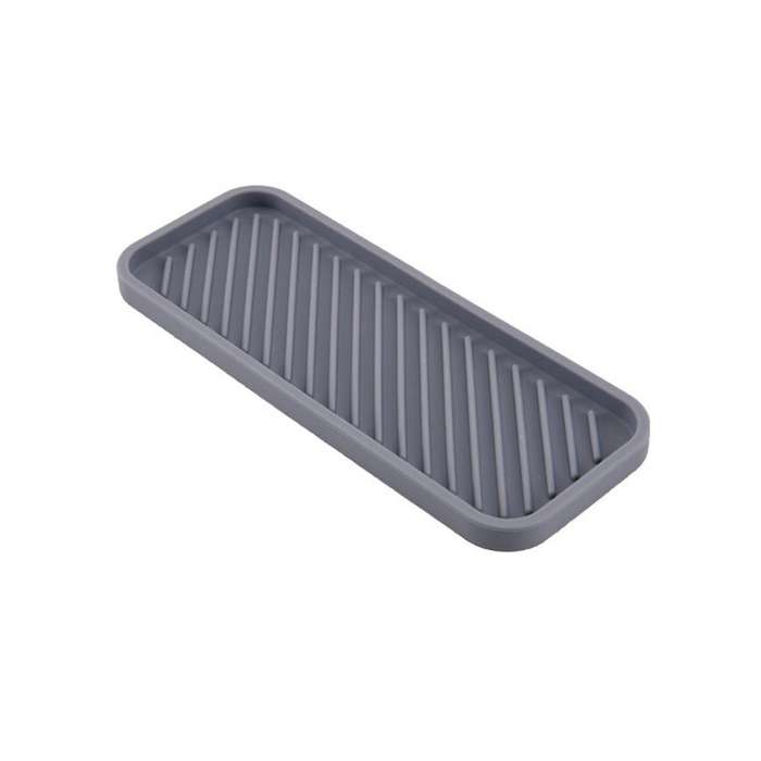 2pcs Silicone Drain Tray,sink Organiser,drain Tray for Sinks, Bathroom Organiser,kitchen Drain Pad
