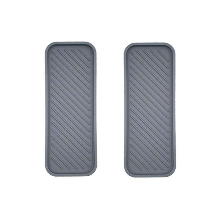 2pcs Silicone Drain Tray,sink Organiser,drain Tray for Sinks, Bathroom Organiser,kitchen Drain Pad