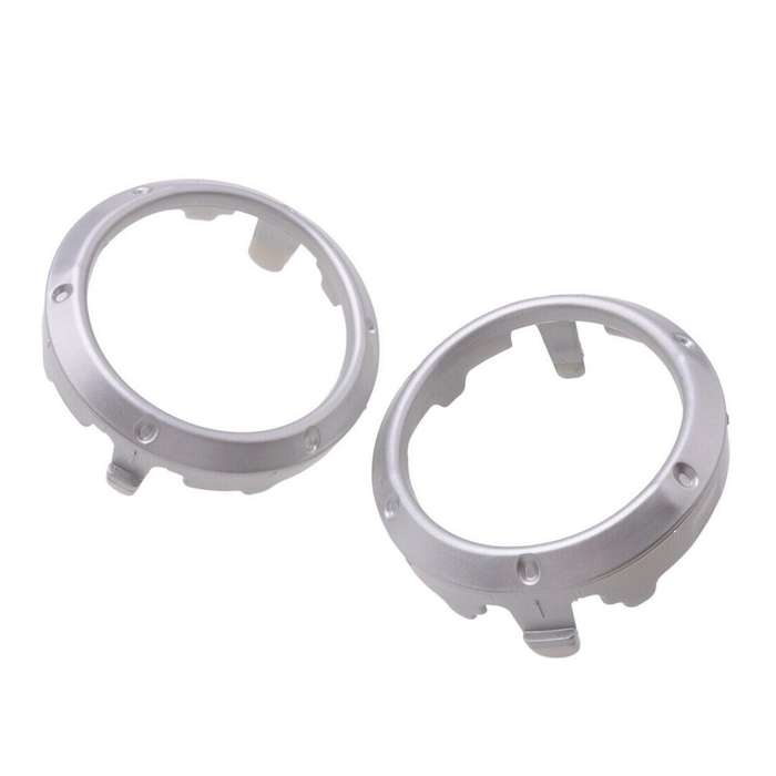 2Pcs Silver Front Fog Light Lamp Cover Frame Bezel for 2004 2005 2006 2007