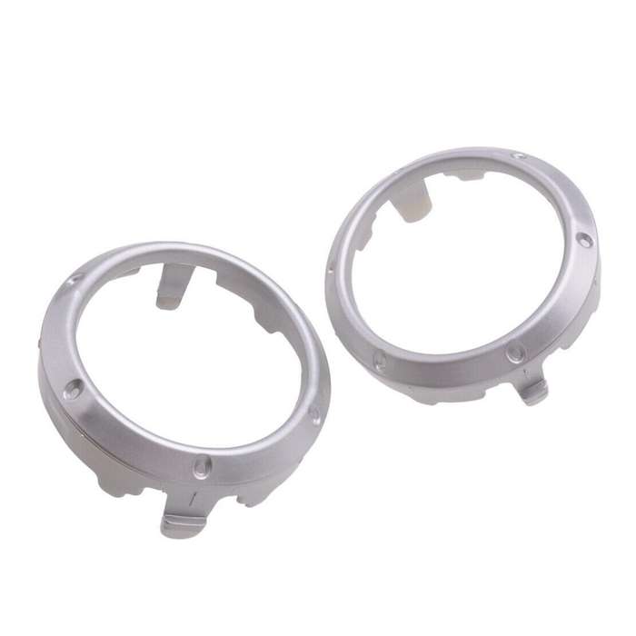 2Pcs Silver Front Fog Light Lamp Cover Frame Bezel for 2004 2005 2006 2007