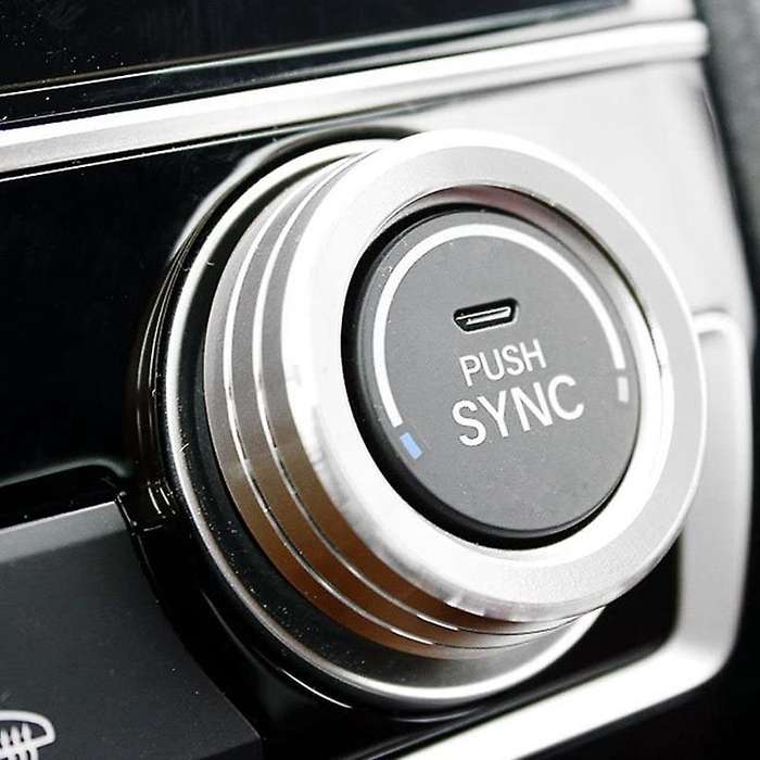 2Pcs Silver AC Climate Control Ring Knob Covers Compatible for 2016-Up 10Th Gen