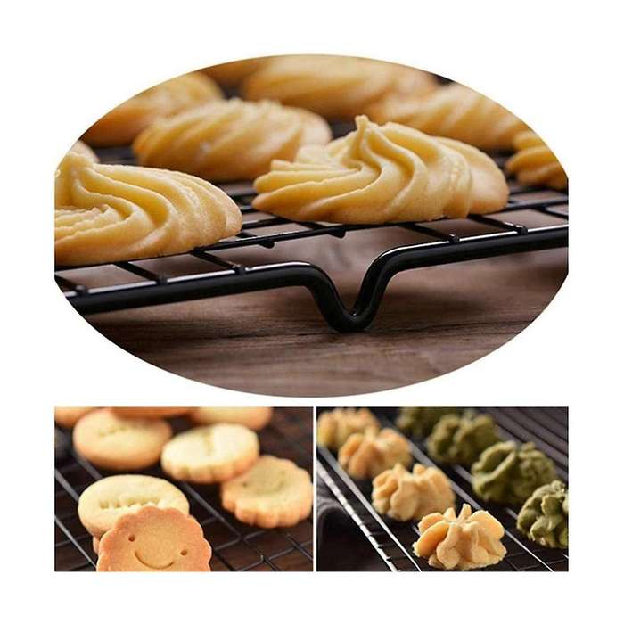 2pcs Stainless Steel Cooling Rack Fits Baking Pan, Heavy Duty, Oven Safe for Roasting Cooking Grill