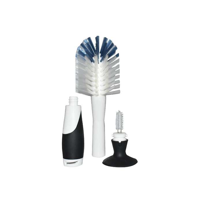 2pcs Sucker Bottle Brush Nipple Brush Multi- Washing Cup Brush Vertical Suction Cup Brush