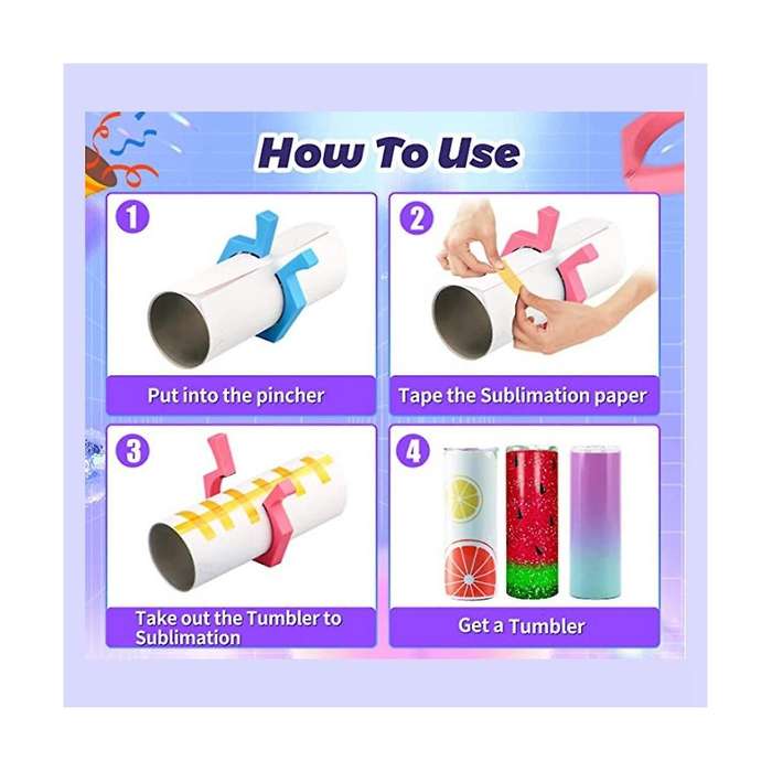 2pcs Sublimation Tumblers Pinch Tool-skinny Straight Pinch Tumbler Clamp Tool Supplies for Sublimat