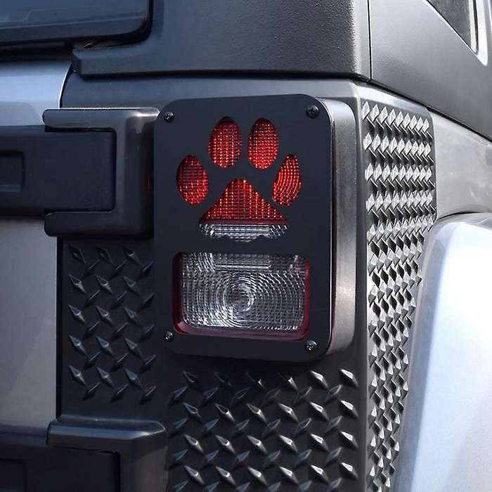 2Pcs Tail Light Cover Guard" Dog " for 2007-2018 Wrangler JK Unlimited Taillights- Pair