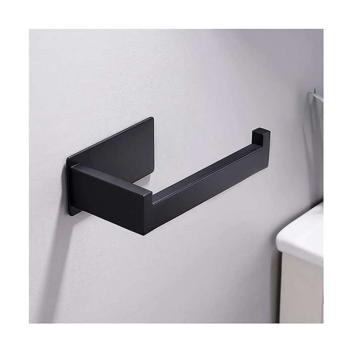 2pcs Toilet Paper Holder No Drilling Self-adhesive Stainless Steel Holder Holder Paper Holder