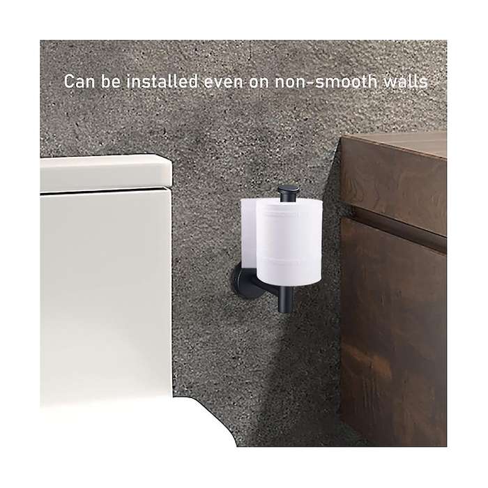 2pcs Toilet Paper Holder Bathroom Kitchen Washroom Wall Mount 304 Stainless Steel Brushed Drill Scr