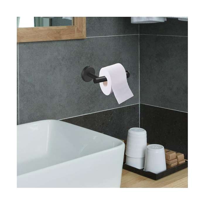 2pcs Toilet Paper Holder Bathroom Kitchen Washroom Wall Mount 304 Stainless Steel Brushed Drill Scr