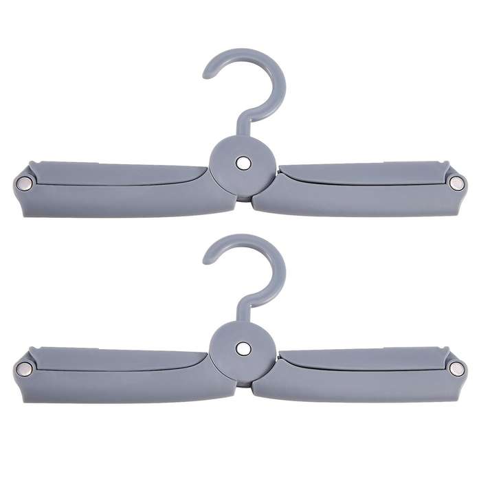 2pcs Travel Portable Folding Hanger Multi-functional Travel Hanger Camping Travel Clothing Hangers