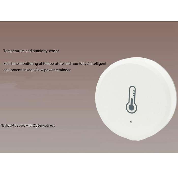 2PCS Tuya ZigBee3.0 Temperature and Humidity Sensor for Alexa Google Assistant and Tuya Zigbee Hub S