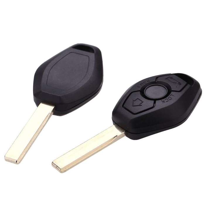 2pcs Uncut Car Replacement Remote Key Shell Case for 1 3 5 6 7 X3 X5 E53 E46 E39 E60 Z4