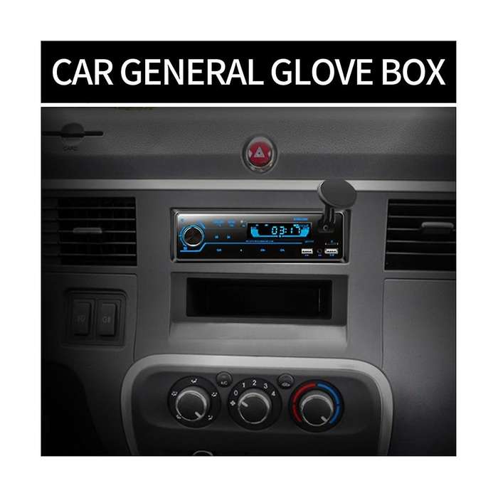 2pcs Universal Car Double 1 Din Dash Cup Holder Storage Box Plastic for Stereo Radio