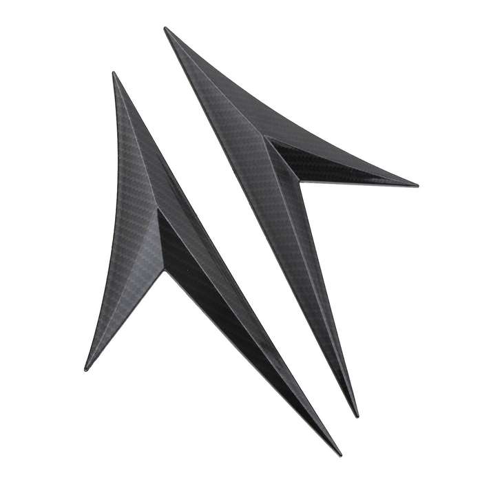 2Pcs Universal Car Side Door Body Cover Trim for Decoration Sticker for for Carbon Fiber