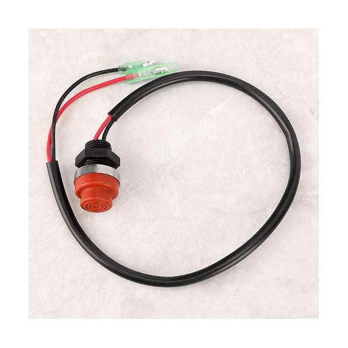 2pcs Universal Boat Outboard Engine Motor Start Kill Switch Keyless Push Button , Applicable to All