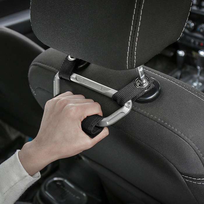 2PCS Universal Headrest Grab Handles Headrest Pole Mount for , Truck,Sports, for Off-Road Backseat P