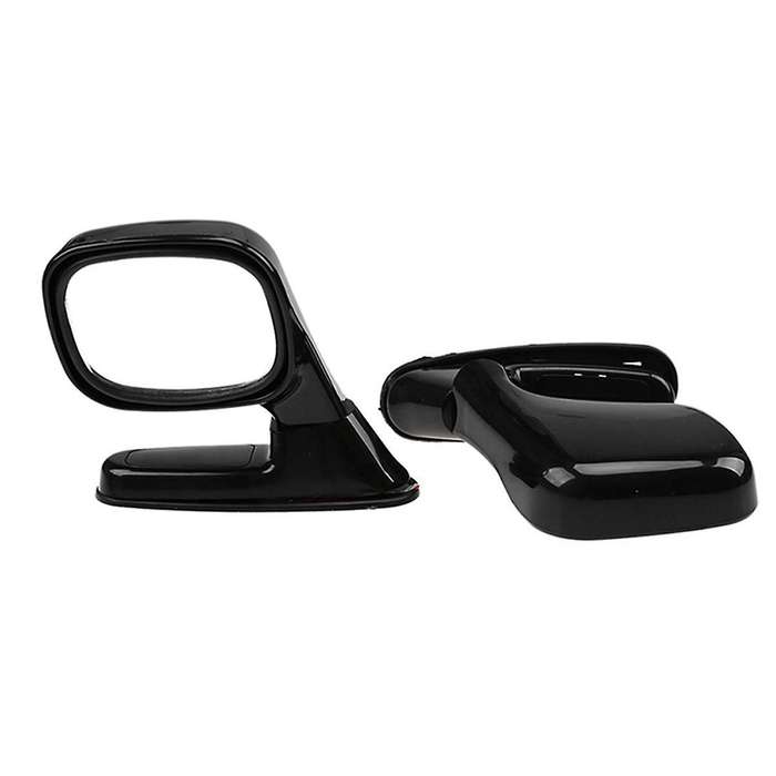 2pcs Universal Hood Side Rear View Mirror Auto Exterior Adjustable Reflector Suv Truck Black