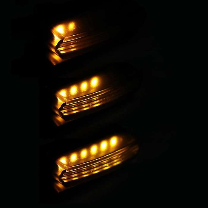 2PCS Universal Mini LED Motorcycle Turn Signal Light Flashers for A