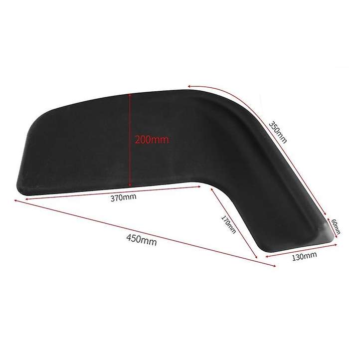 2Pcs Universal Winglet Front Bumper Corner Lip Splitter Canard Diffuser Side Skirt