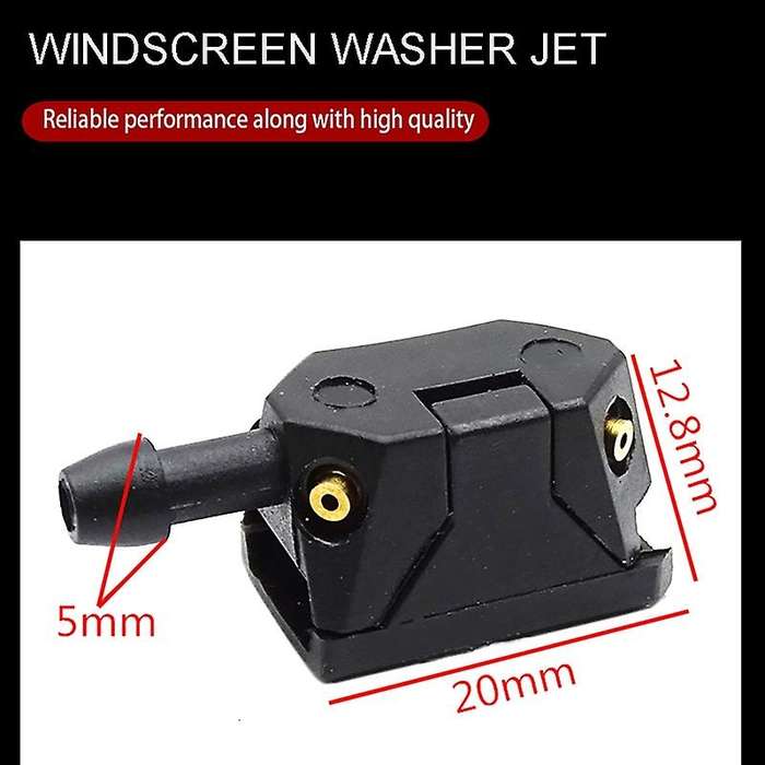 2pcs Windscreen Washer Jet Universal Black Car Arm Windscreen Washer Wiper Blade Water Spray Nozzle