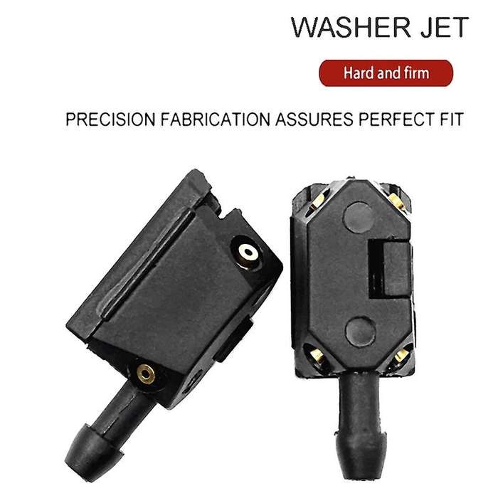 2Pcs Windscreen Washer Jet Universal Black Car Arm Windscreen Washer Wiper Blade Water Spray Jets No