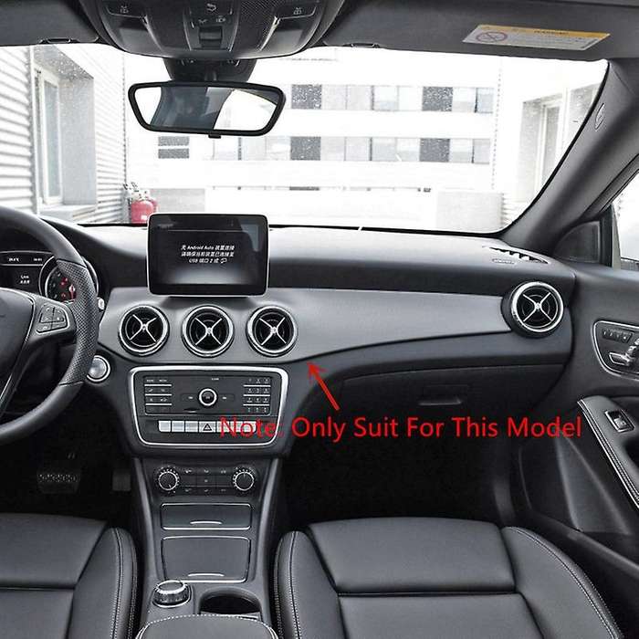 2pcs/set Carbon Fiber Car Center Console Air Condition Panel Decoration for W176 Gla X156 Cla C117 2