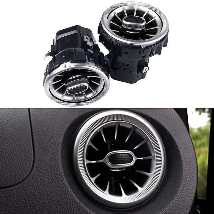 2Pcs/Set Front Dashboard AC Air Condition Air Vent Outlet with Base for V Class W447 2015-2019