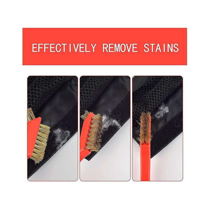 2piece Hook and Loop Wire Cleaning Brush Include Copper Wire File Cleaning Brush,for Cleaning Hook