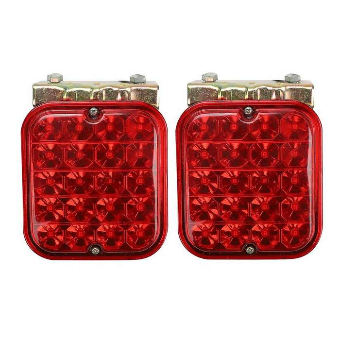 2X 4.5 Inch 20 LED Trailer Tail Truck Boat Turn Signal Brake Light 12V