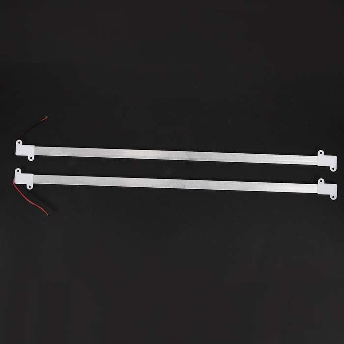 2x 50cm 12v 36 Led 5630 Smd Hard Strip Light Aluminum Shell with End Cap Warm White