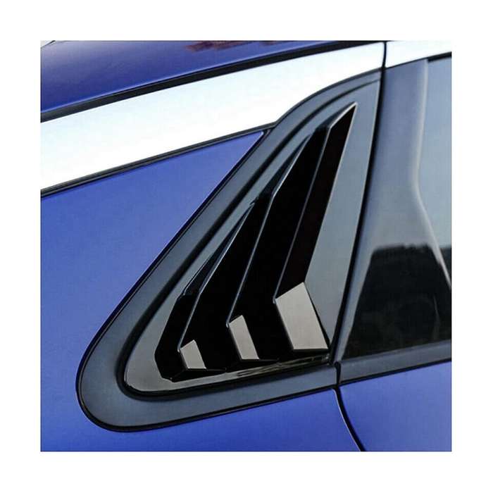 2x Black Rear Side Window Quarter Louver Cover for K5 2020 2021 2022