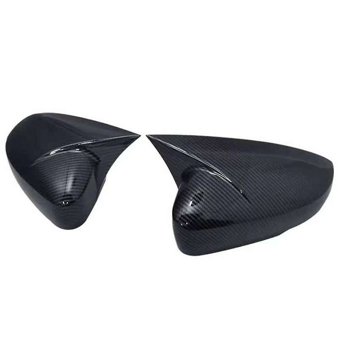 2X Car Carbon Fiber Pattern Rear View Mirror Cover for 09-17 Mk5 6R 6C Rearview Mirror Housing Modi