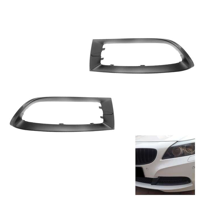 2X Car L+R Front Bumper Grille Grill Lower Trim Decoration Frame for Z4 E89 2009-2016