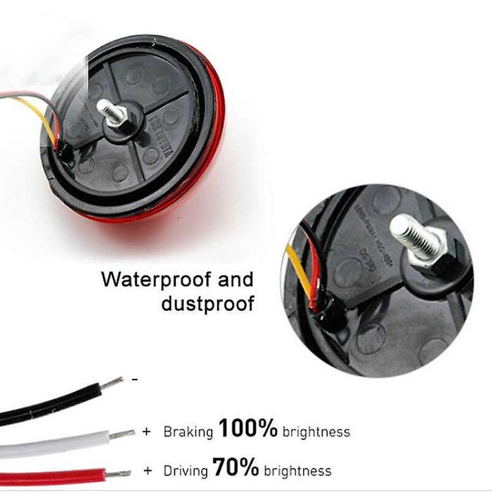 2X Car LED Rear Bumper Lamp Reflector Tail Brake Light for 2007-2010