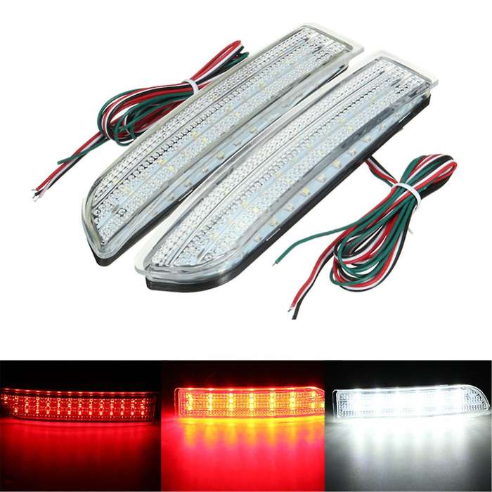 2X Car Led Tail Light Parking Brake Rear Bumper Reflector Lamp for Avensis/Alphard Mki/ Led Tail Lig
