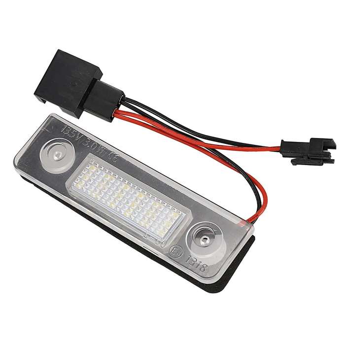 2X Car White Canbus Error Free Led License Plate Light for Roomster 5J Auto Warning Lamp