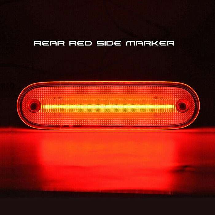 2X Car Smoked Yellow Front Led Side Marker Light for Miata MX-5 1990-2005