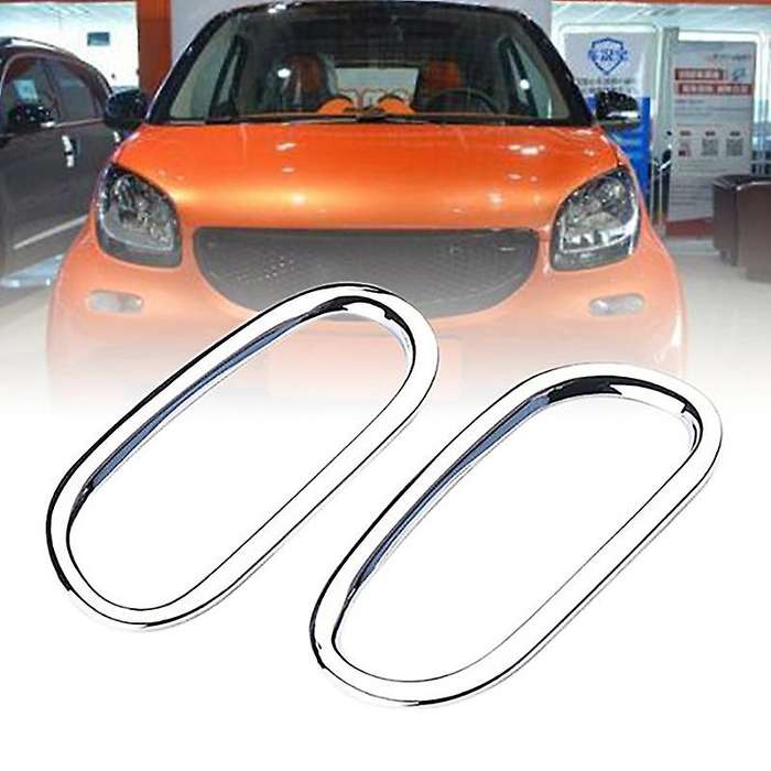 2X Car Turn Lamp Decoration Cover for 453 & 4X Car Fog Light Decoration Frame Exterior Lamp Cover