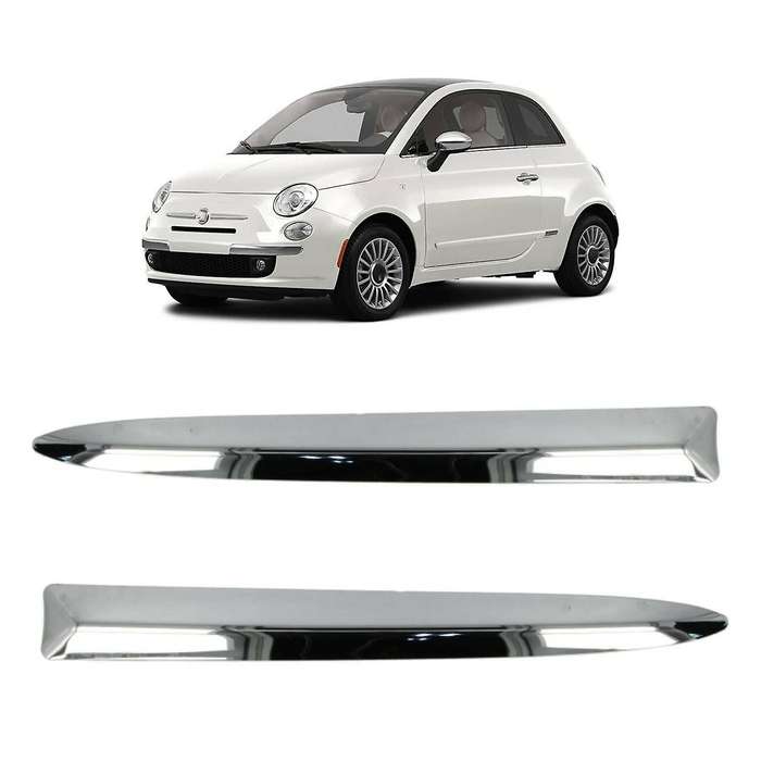 2X Chrome Car Front Bumper Upper Trim Moulding Styling Mouldings for 2007-2015 735455041 73545502