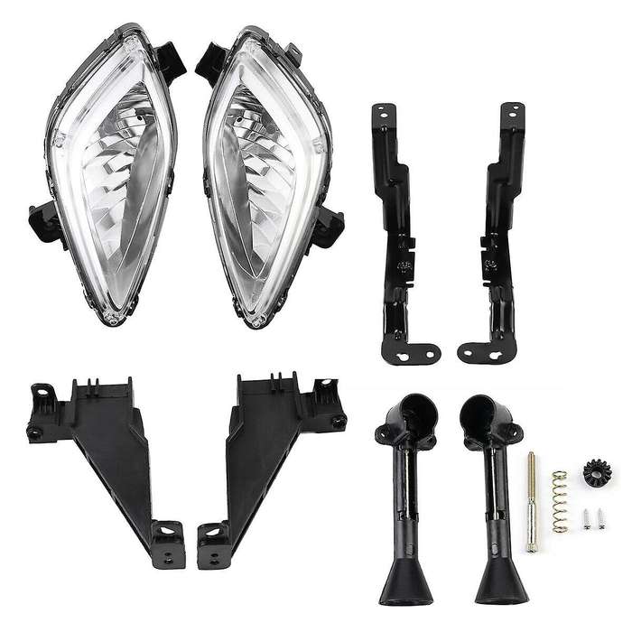 2X Clear Front Bumper Fog Light with 881 Bulbs for 2011 2012 2013