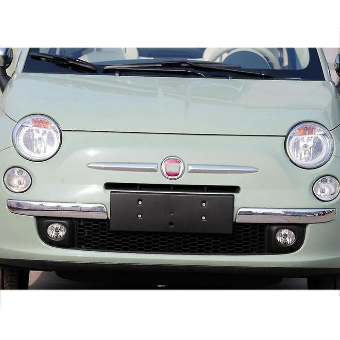 2X Chrome Car Front Bumper Lower Trim Moulding Styling Mouldings for 500 2007-2015 735455056 7354550