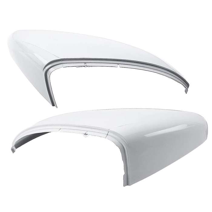 2X for - Golf 7 MK7 - 2014 2015 2016 17 2018 Front White Rearview Side Wing Mirror Cap Cover 5G08575
