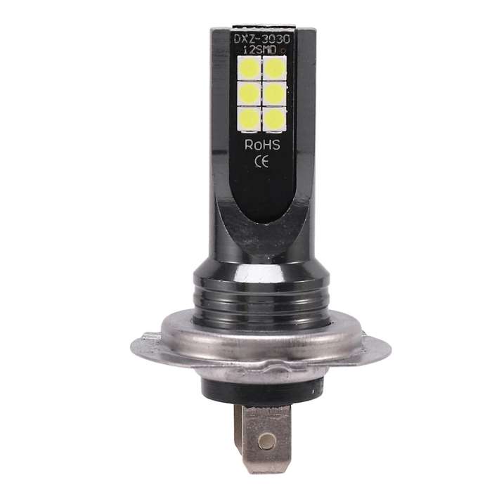 2X H7 CAR Headlight 24W 1200LM FOG Light Bulb6000K Driving DRL LED Lamp