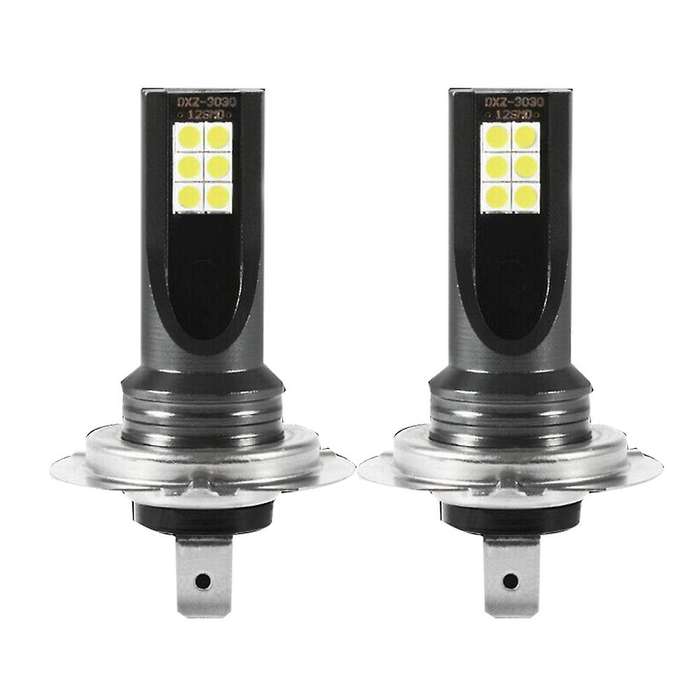 2X H7 LED Headlight Fog Light Kit 50W 14000Lm Car Bubble 6000K Driving DRL Lamp