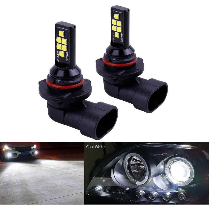 2X HB4 9006 LED Fog Light Bulb Advanced 3030 SMD Daytime Running DRL Lamp, White 6000K