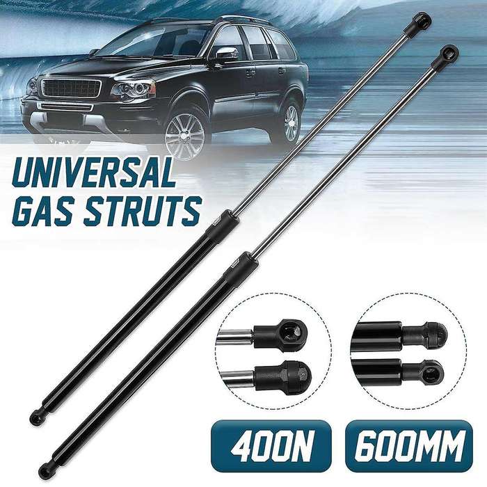 2x Universal 600mm 400n Car Front Hood Cover Rear Trunk Boot Shock Lift Strut Support Bar Gas Sprin
