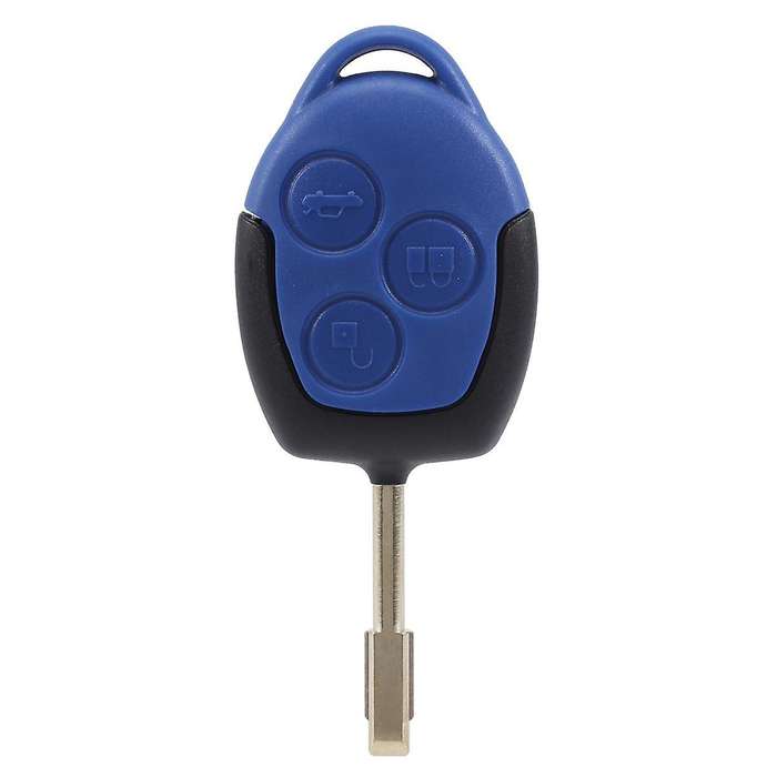 3 button cover shell key remote control body & keys for ford transit blue