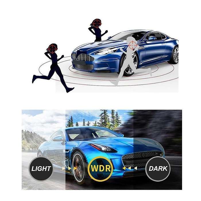 3 Camera Lens Car Dvr Hd 1080p Dash Camera Ir Night Vision 3-channel Dash Cam Video Driving Recorder