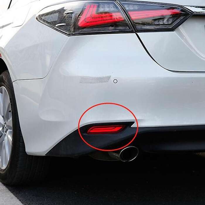 3 Features LED Bumper Reflector Lights for 2018-Up Rear Fog Lamps and Turn Signal Light