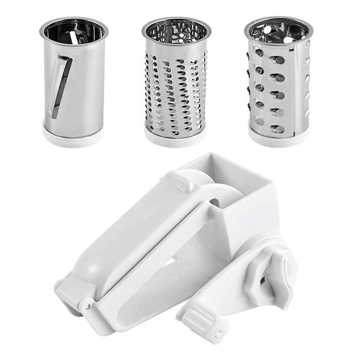 3 in 1 Cheese Grater, Cheese Grater Hand Crank,Hand Held Cheese Grater with Handle