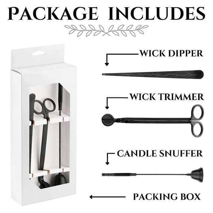3 in 1 Candle Wick Trimmer Candle Accessories Set Candle Accessories for Candle Care Candle Kit